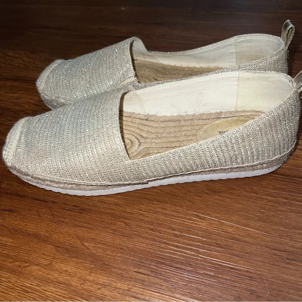 Michael Kors Gold Espadrilles Size 7.5